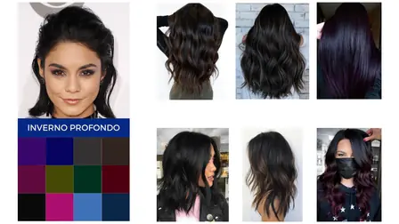Esempio di guida capelli per la stagione Inverno Profondo